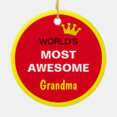 Die Phantastischste Welt - Großmutter / die beste Keramik Ornament (Hinten)