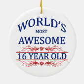 Die Phantastischsten 16 Jahre der Welt Keramikornament (Hinten)