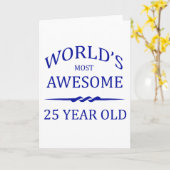 Die Phantastischsten 25 Jahre der Welt Karte (Gelbe Blume)