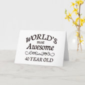 Die Phantastischsten 40 Jahre der Welt Karte (Gelbe Blume)