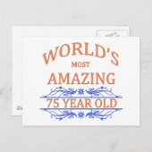 Die Phantastischsten 75 Jahre der Welt Postkarte (Vorne/Hinten)