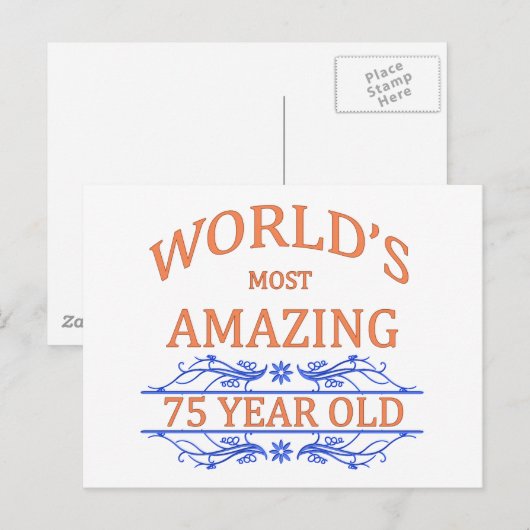 Die Phantastischsten 75 Jahre der Welt Postkarte (Vorne/Hinten)