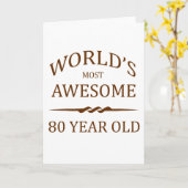 Die Phantastischsten 80 Jahre der Welt Karte (Gelbe Blume)