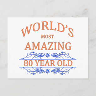 Die Phantastischsten 80 Jahre der Welt Postkarte