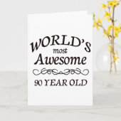 Die Phantastischsten 90 Jahre der Welt Karte (Gelbe Blume)