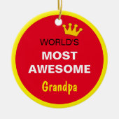 Die Phantastischsten Welten - Großvater / der best Keramik Ornament (Vorne)