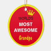 Die Phantastischsten Welten - Großvater / der best Keramik Ornament (Links)