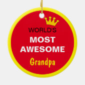 Die Phantastischsten Welten - Großvater / der best Keramik Ornament (Hinten)