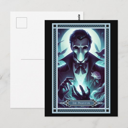 Die Phantom-Tarot-Karte Postkarte (Vorne/Hinten)