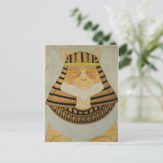 Die Pharao-Katze Postkarte (Stehend Vorderseite)