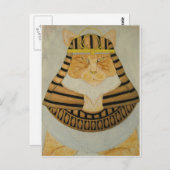 Die Pharao-Katze Postkarte (Vorne/Hinten)