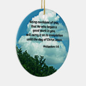 Die Philippinen 1:6 Vertrauen in diese, ... Keramik Ornament (Rechts)