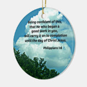 Die Philippinen 1:6 Vertrauen in diese, ... Keramik Ornament (Links)