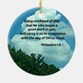 Die Philippinen 1:6 Vertrauen in diese, ... Keramik Ornament (Hinten)