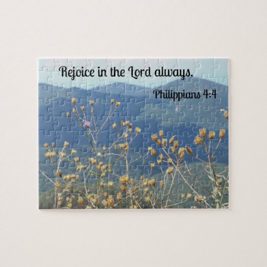 Die Philippinen 4:4 freuen sich immer am Herrn. Puzzle (Horizontal)
