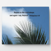 Die Philippinen 4:4 Freuen Sie sich immer auf den Fotoplatte (Vorderseite)