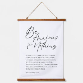 Die Philippinen 4:6-7 Fürchten Sie sich um nichts  Wandteppich Mit Holzrahmen