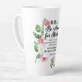 Die Philippinen 4:6 Fürchten Sie auf nichts Floral Milchtasse (Linke Ecke)