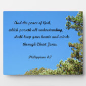 Die Philippinen 4:7 und der Frieden Gottes.... Fotoplatte (Vorderseite)