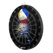 Die Philippinen fahnen auf. Dartscheibe (Vorderseite rechts)