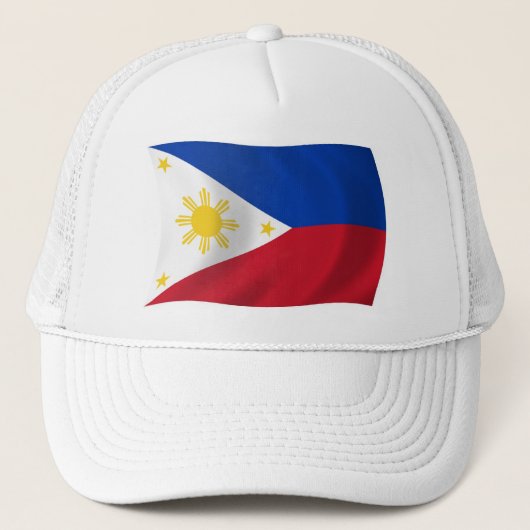 Die Philippinen-Flaggenmütze Truckerkappe (Vorderseite)