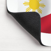 Die philippinische Flagge Mousepad (Ecke)