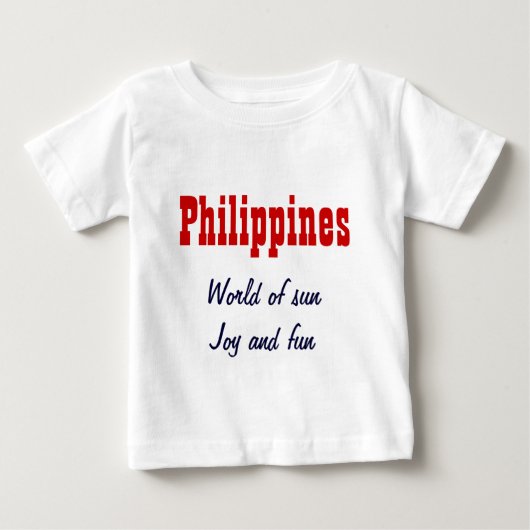 Die philippinischen Slogan-T - Shirt (Vorderseite)