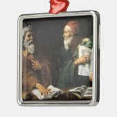 Die Philosophen Ornament Aus Metall (Links)