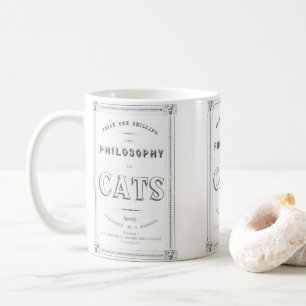 Die Philosophie der Katzen Kaffeetasse