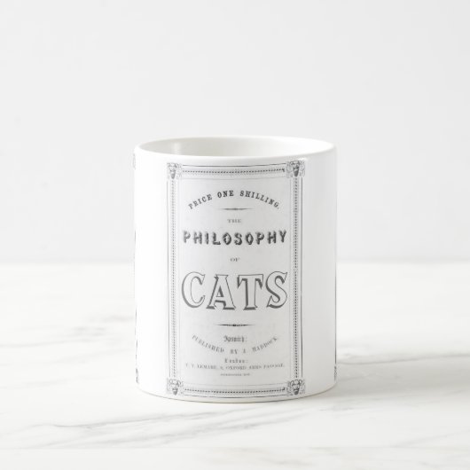 Die Philosophie der Katzen Kaffeetasse (Mittel)