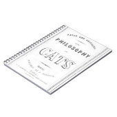 Die Philosophie der Katzen Notizblock (Linke Seite)