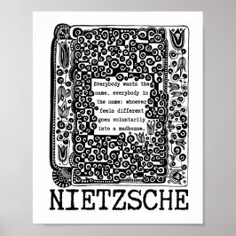 Die Philosophie von Schafen und MADHOUSE von Nietz Poster