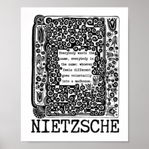 Die Philosophie von Schafen und MADHOUSE von Nietz Poster
