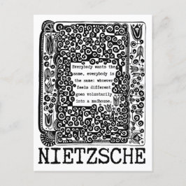 Die Philosophie von Schafen und MADHOUSE von Nietz Postkarte