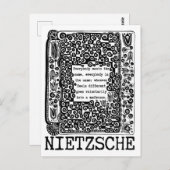 Die Philosophie von Schafen und MADHOUSE von Nietz Postkarte (Vorne/Hinten)