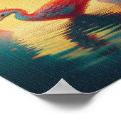 Die Phoenix-Aufladung im Mondlicht Poster (Ecke)