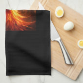 Die Phoenix-Wiedergeburt Geschirrtuch (Viertel Falte)