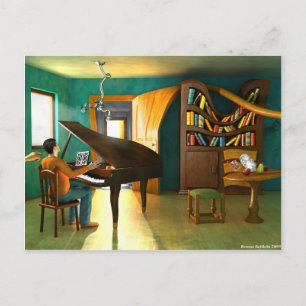 Die Pianisten beunruhigen Postkarte