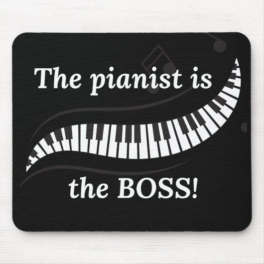 Die Pianistin ist das BOSS-Mauspad Mousepad (Vorne)