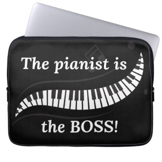 Die Pianistin ist die BOSS-Laptop-Hülle Laptopschutzhülle