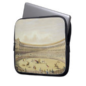 Die Piazza de Toros von Madrid, 1865 (Farbelitho) Laptopschutzhülle (Vorderseite Links)