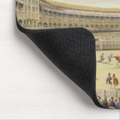 Die Piazza de Toros von Madrid, 1865 (Farbelitho) Mousepad (Ecke)