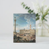 Die Piazza Santa Maria Maggiore, 1752 Postkarte (Stehend Vorderseite)