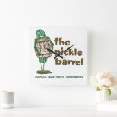 Die Pickle Barrel Restaurants in Illinois Quadratische Wanduhr (Zuhause)