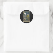 Die Pickle-Lover-Tarot-Karte Runder Aufkleber (Tasche)
