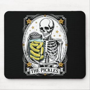 Die Pickles-Tarot-Karte Skelett Canning Saison Gar Mousepad