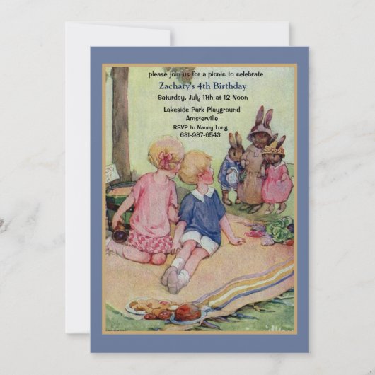 Die Picknick-Einladung Einladung (Vorderseite)