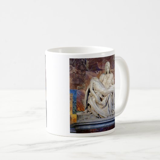 Die Pieta von Michelangelo Kaffeetasse (VorderseiteRechts)