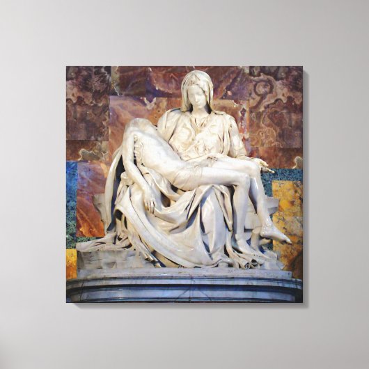 Die Pieta von Michelangelo Leinwanddruck (Vorderseite)