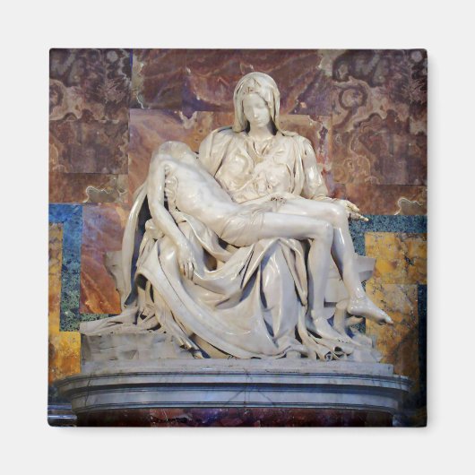 Die Pieta von Michelangelo Magnet (Vorne)
